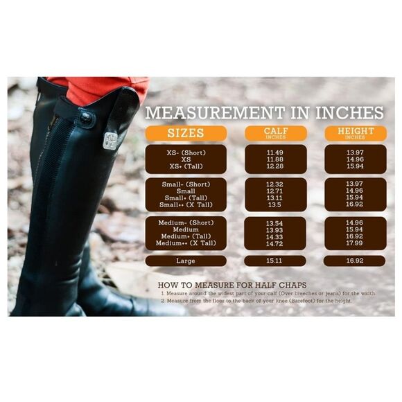 NWT Black Leather Huntley Equestrian Ultra Soft Half Chaps Unisex Size Small - Picture 4 of 16